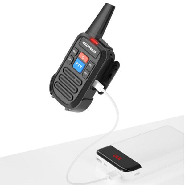Baofeng C50 2PCS Walkie Talkie 400-480MHz Frequency Range 99 Channel USB Rechargeable Two-Way Radios 1500mAh Li-ion Battery