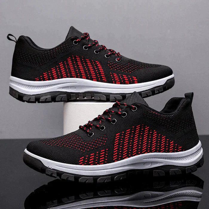 Men Breathable Fly Weave Soft Bottom Non Slip Comfy Sports Casual Running Shoes