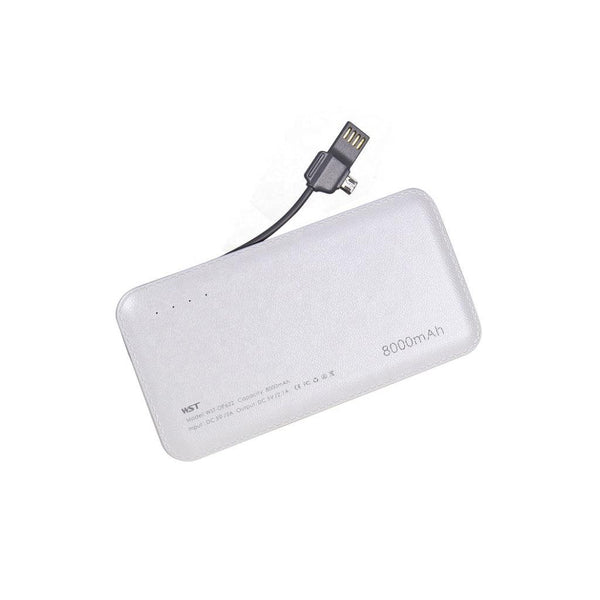 8000mAh Leather-Surface Power Bank